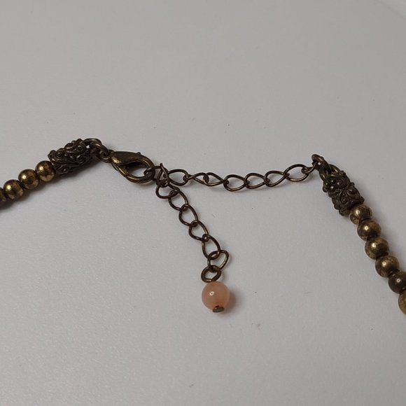 Very Cool Mixed Materials Dragonfly Necklace Adjustable 16.5 To 18.5 Inches - Picture 10 of 16